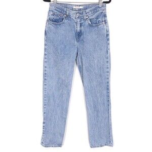 Levi’s Low Pro Straight Jeans Women W27 Blue Denim Mid Rise Cotton